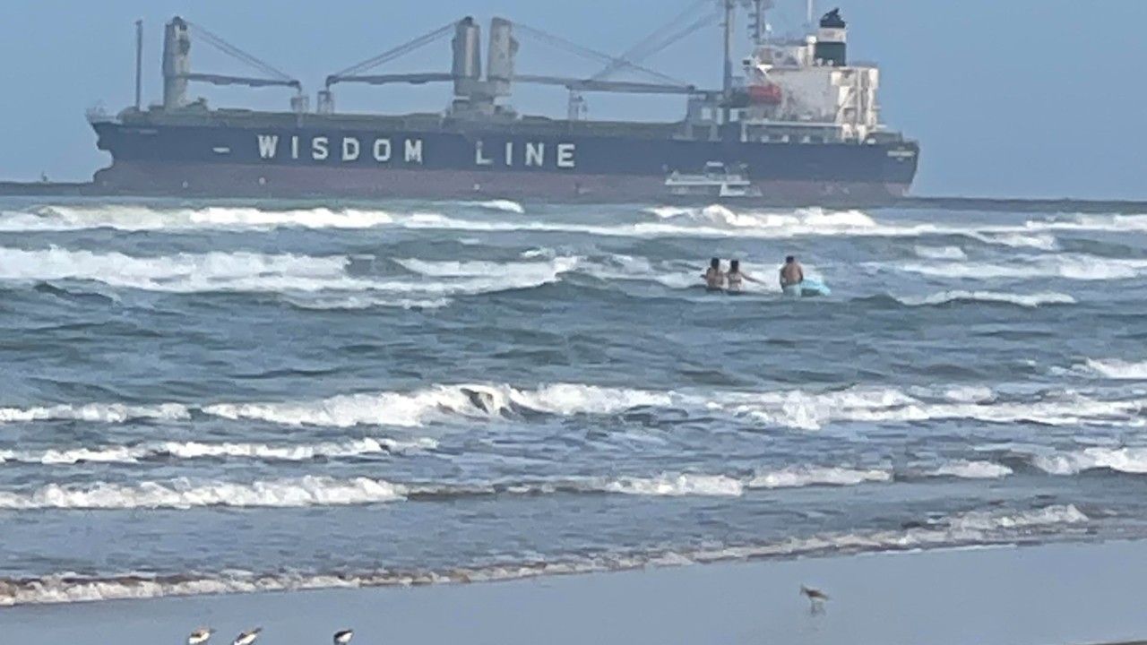 Ship Leaves Brownsville Texas Ship Channel Enroute to Foreign LNG Plants